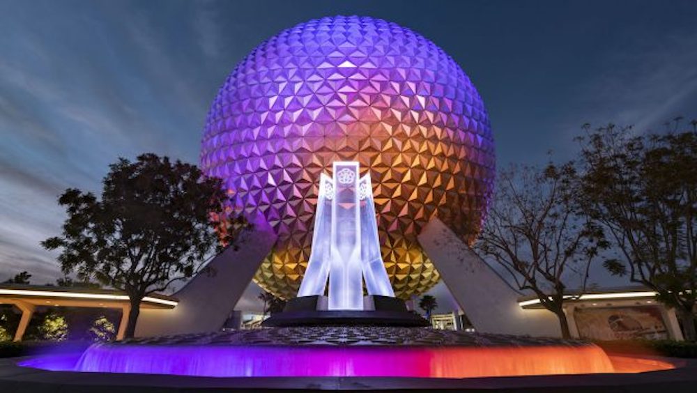 disney epcot new fountain at entrance