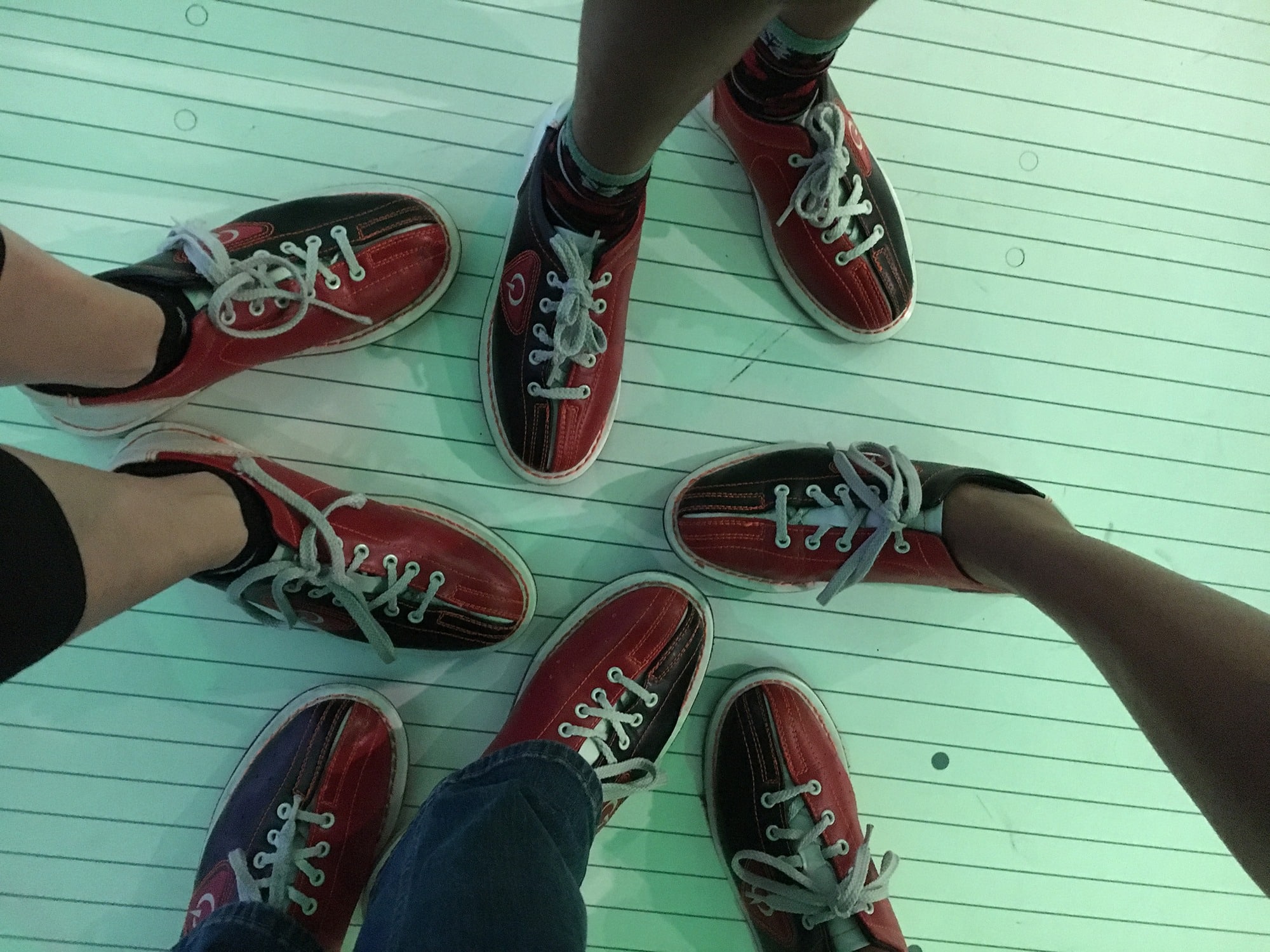 Comfort bowling shoes at Andretti’s in orlando 