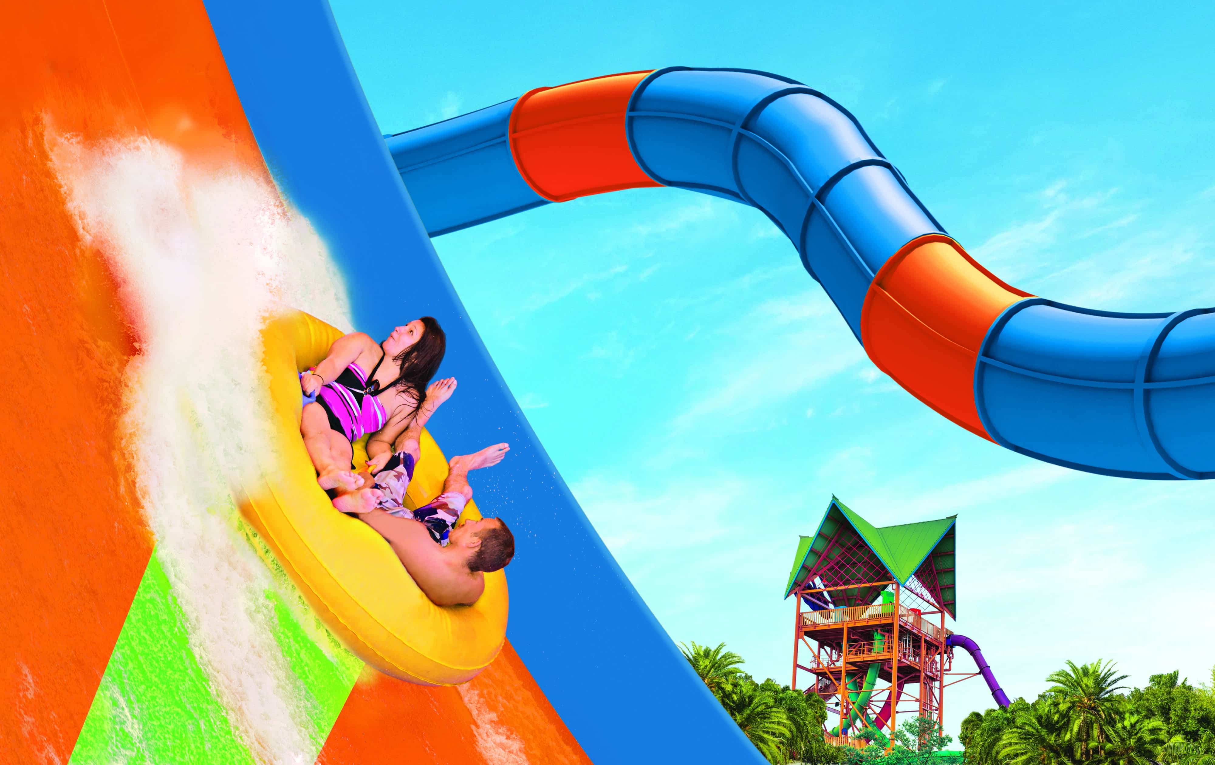 Experience a feeling of weightlessness aboard KareKare Curl, Aquatica's newest adventure 