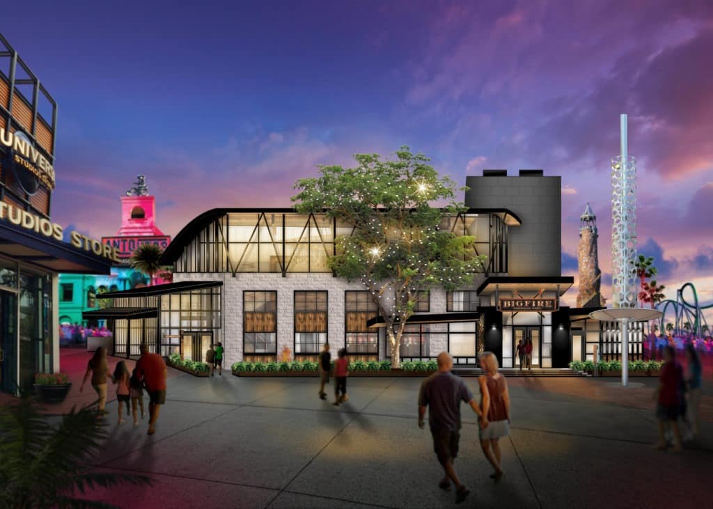 In summer 2019, Universal Orlando Resort will debut its next original concept dining experience – Bigfire – an all-new, full-service restaurant that will bring a specially created menu and a highly-themed environment directly to guests at Universal CityWalk – and take open fire cooking to a whole new level.