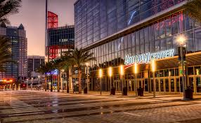 Amway Center at dawn