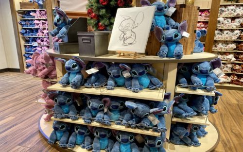 merchandise at world of disney store in disney springs