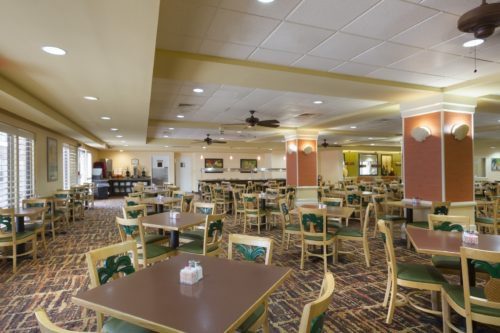 Rosen Inn near universal studios breakfast area