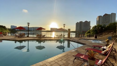 hotel on international drive with sunrise view