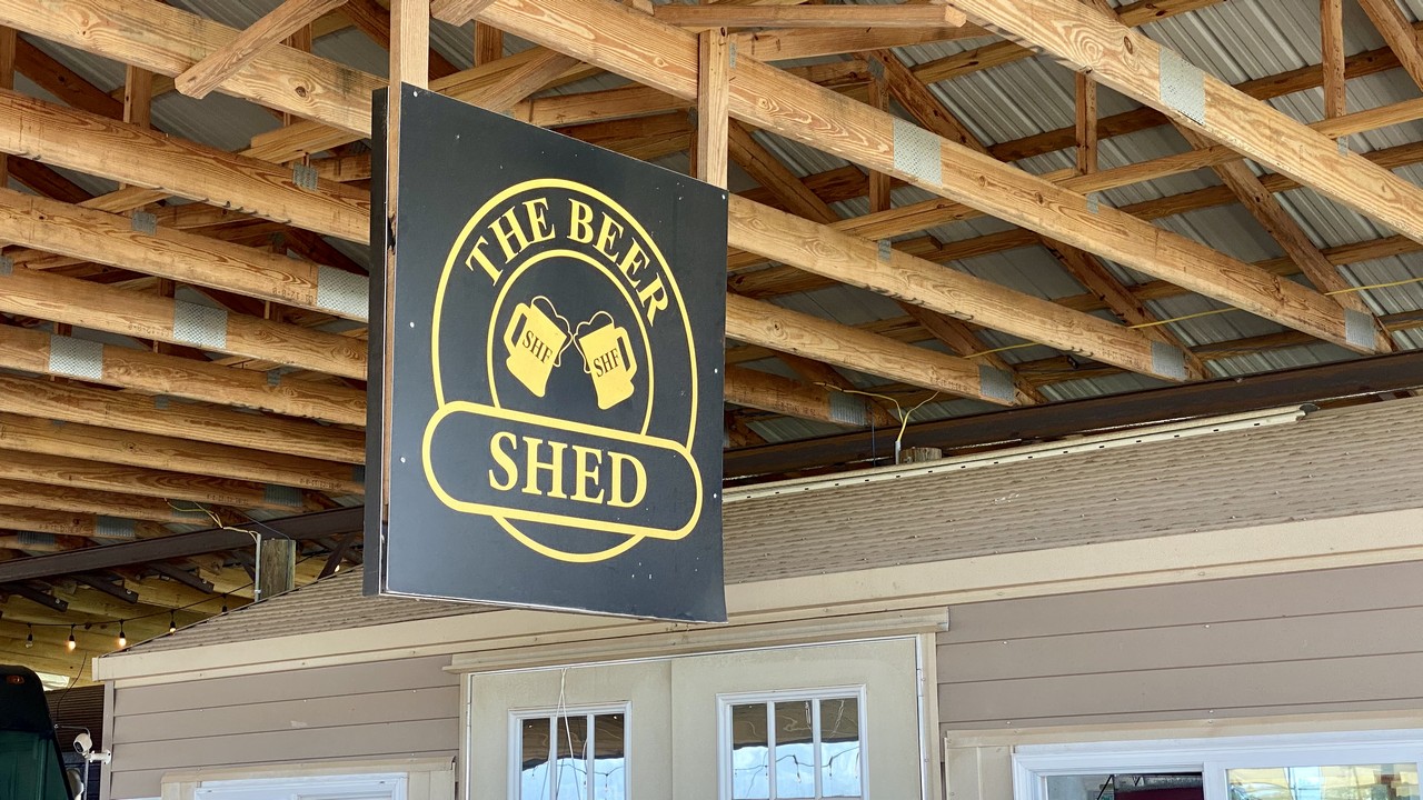 The beer shed at at Southern Hill Farms