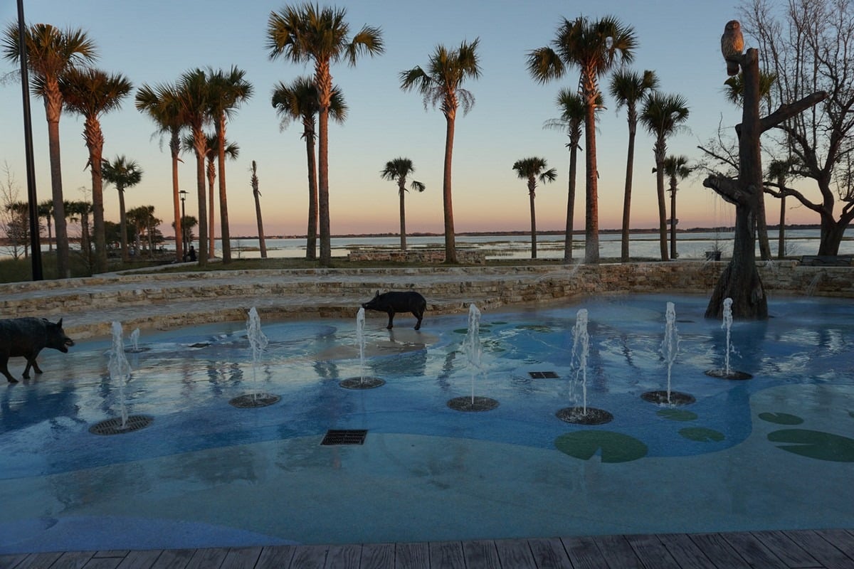 Playgrounds and splash area for kids