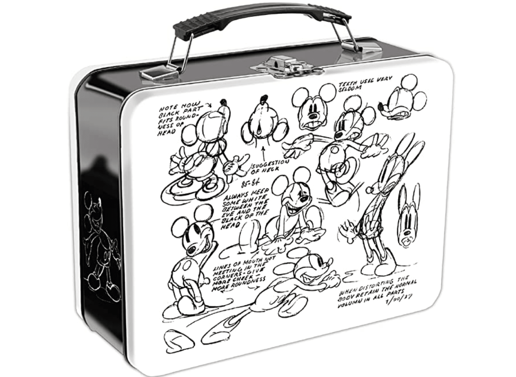 Vandor Disney Mickey Mouse Sketch Large Tin Tote