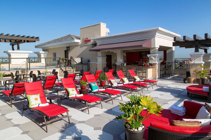 roof top pool area in orlando