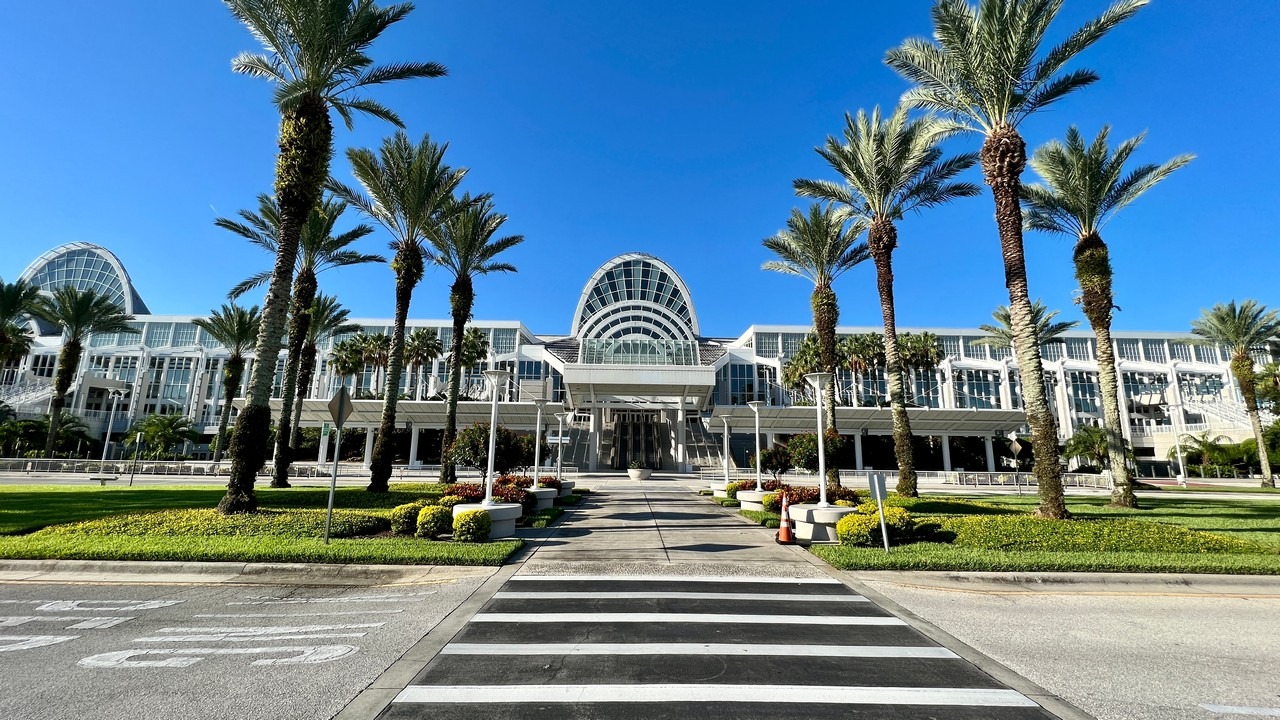 The Orlando Convention Center is rated as top tier featuring incredible spaces, including the remodeled multipurpose Tangerine Ballroom, the Sunburst room, and terrace along with the all-new