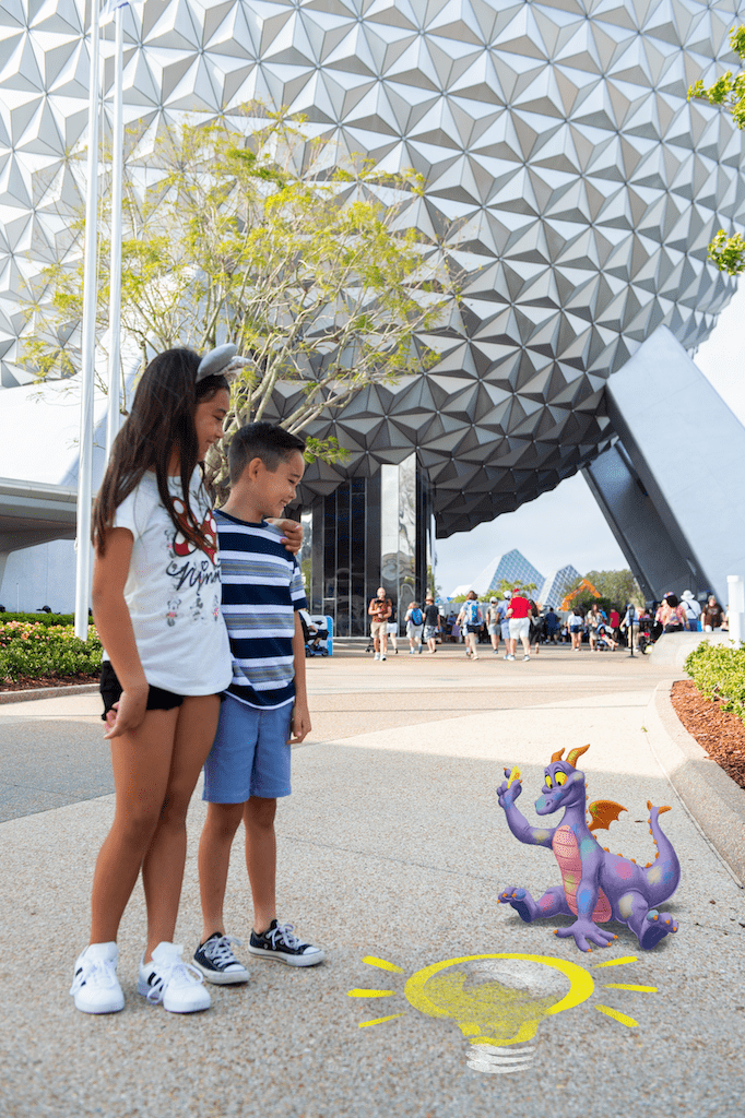 Figment Magic Shots selfie spot in Disney 