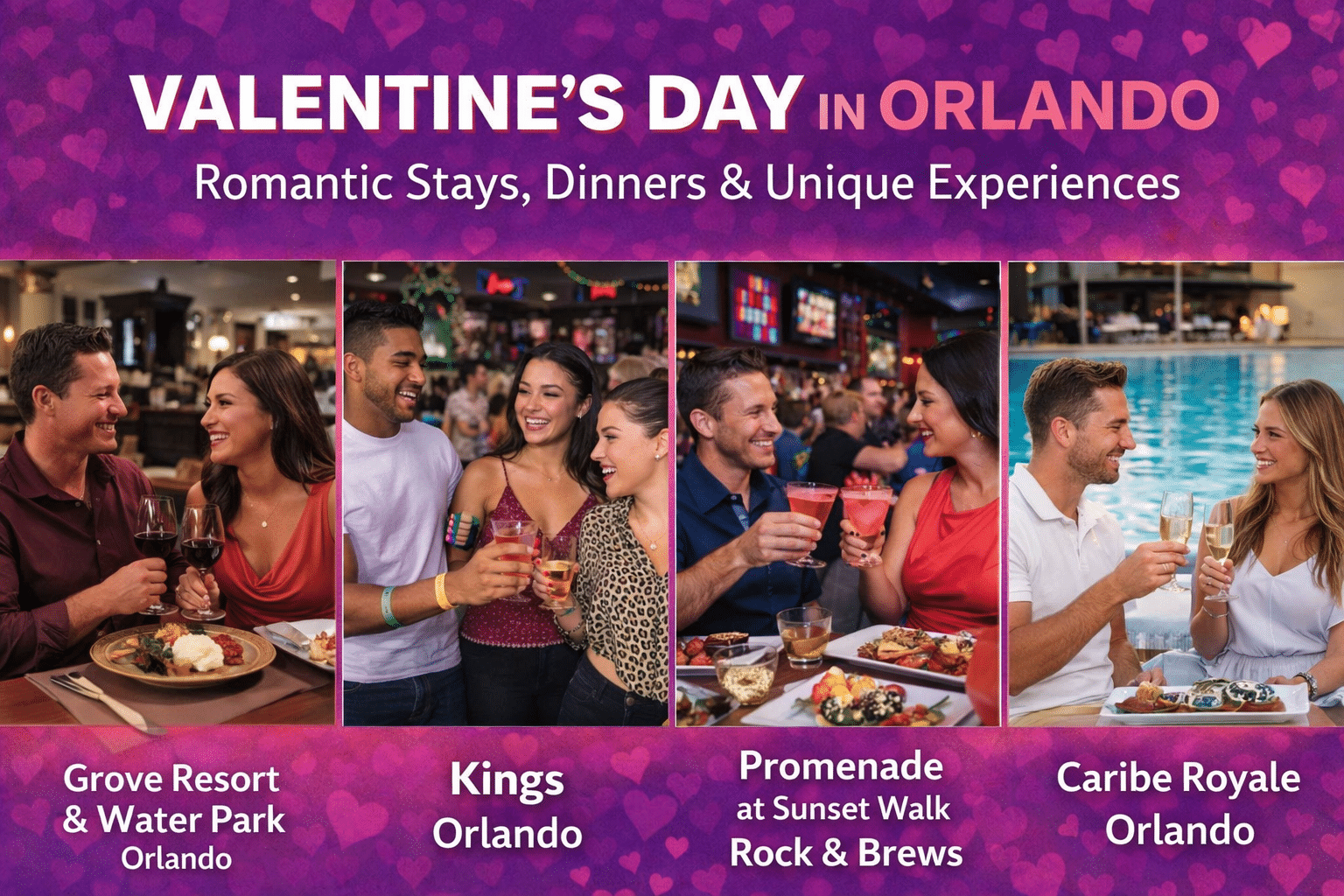 Where to Celebrate Valentine’s Day in Orlando: Romantic Stays, Dinners & Unique Experiences 1 Valentine’s Day in Orlando Florida