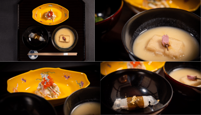 the first course at Takumi-Tei at EPCOT