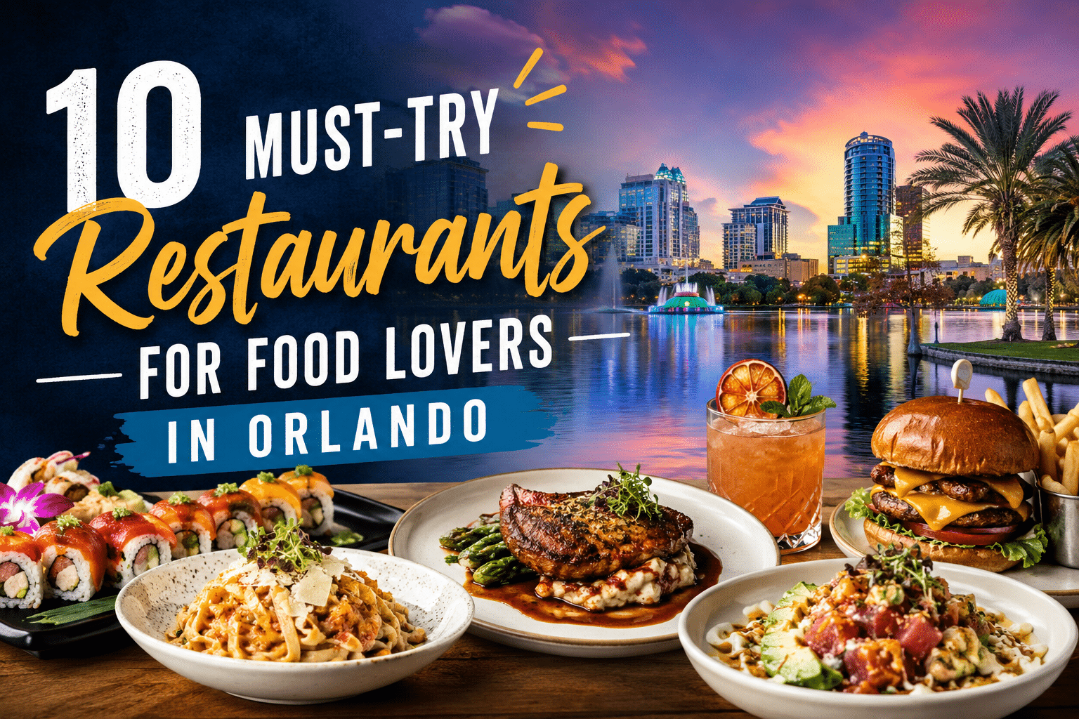 10 Must-Try Restaurants for Food Lovers in Orlando 1 Must-Try Restaurants in Orlando Florida