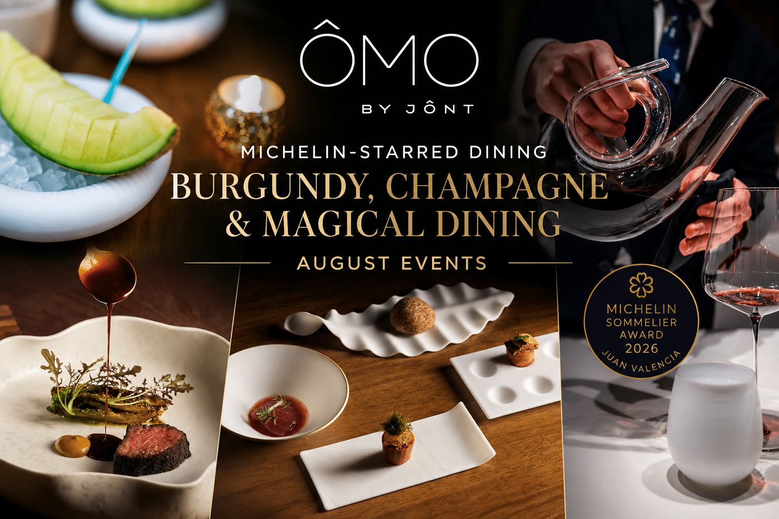 August at ÔMO by Jônt: Michelin-Starred Dining, Exclusive Wine Experiences & Magical Dining in Winter Park 1 ÔMO by Jônt August Events