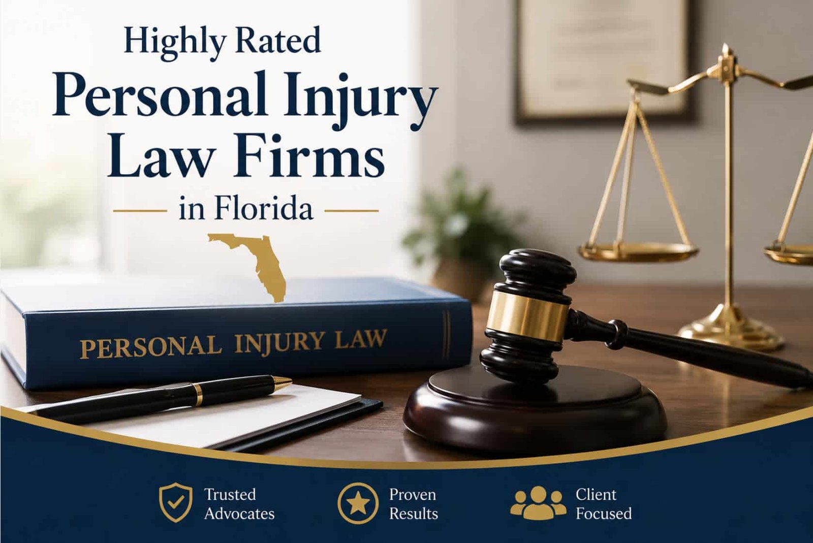 3 Highly Rated Personal Injury Law Firms in Florida 1 Discover highly rated personal injury law firms in Florida and learn what to consider when choosing an experienced attorney for your case.